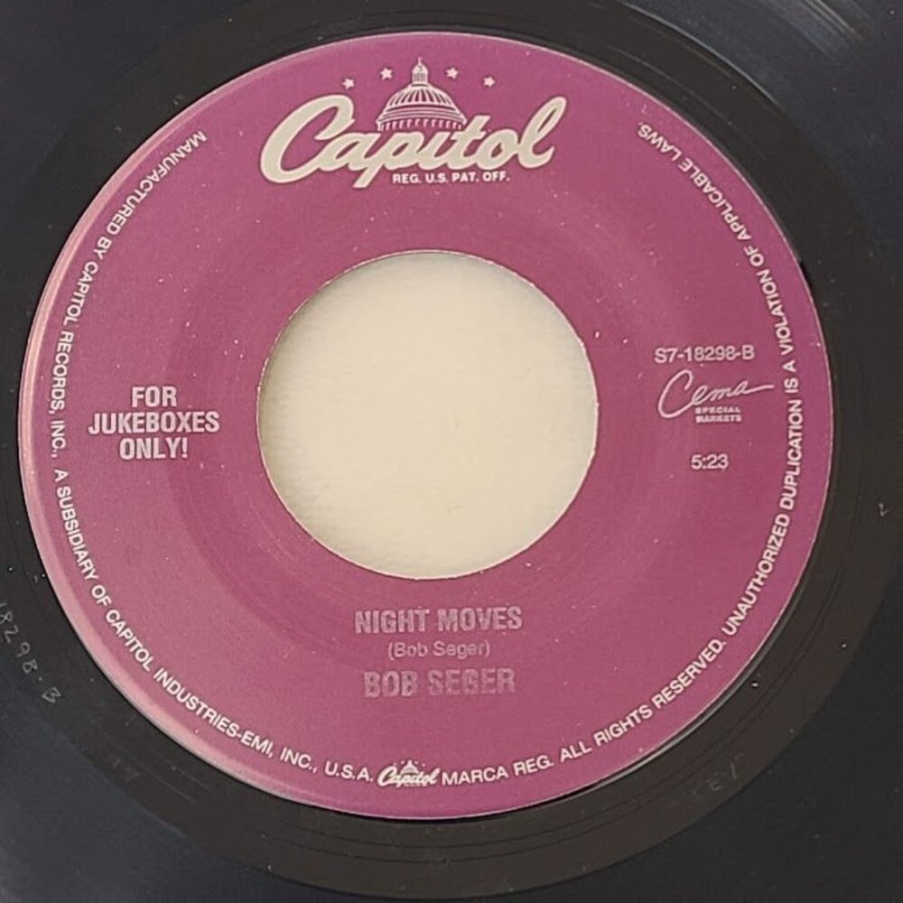 Bob Seger – C'est La Vie / Night Moves 45 RPM 7" Vinyl 1994 Capitol S7-18298